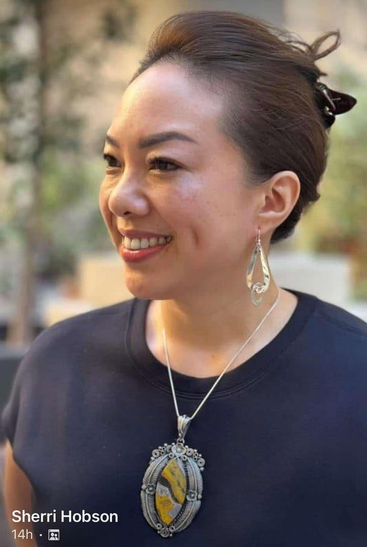 Taxco Teardrop Sterling Earrings 2.25”