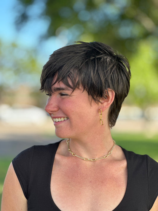 Adjustable Gold Linked Necklace (20”)