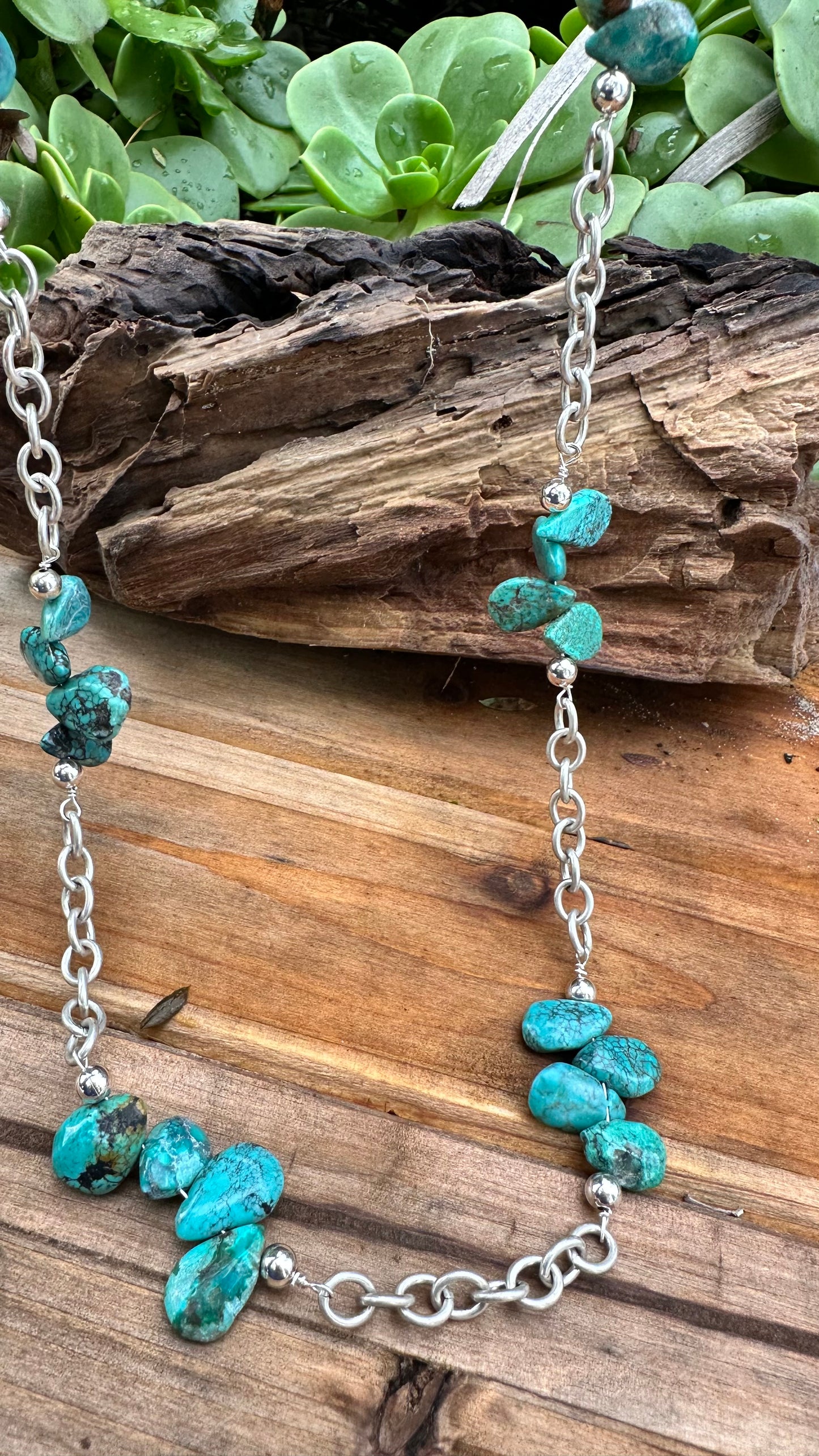 N0645 Turquoise Necklace (24”)