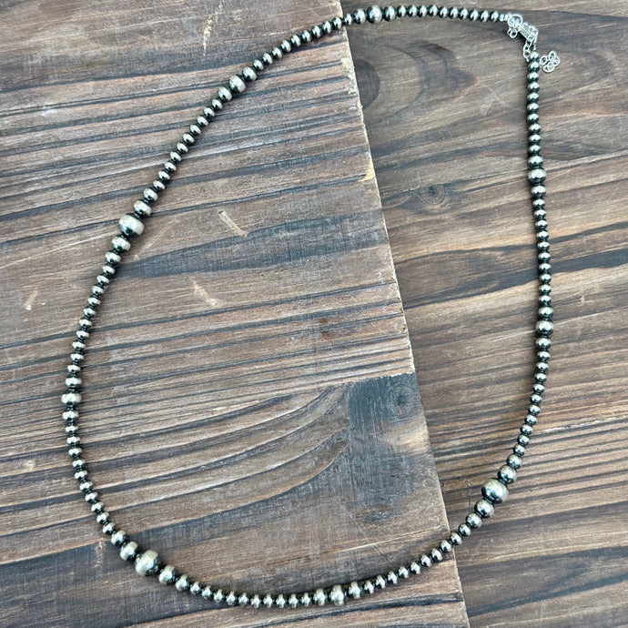 N0732. Navajo Pearls Necklace (28”-30”)