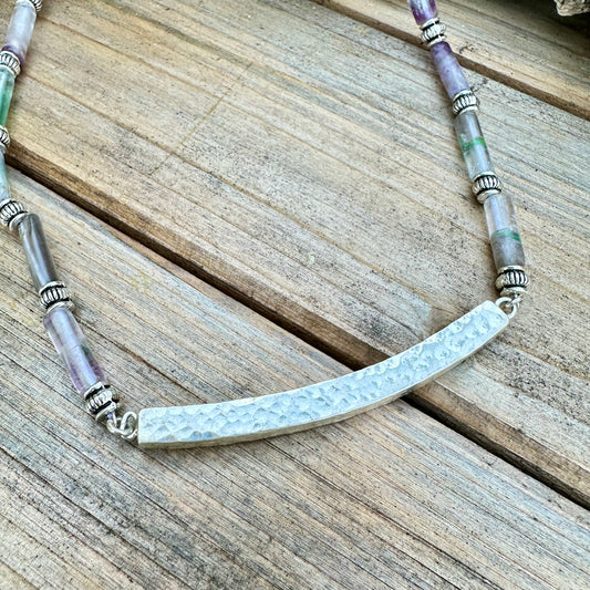 Flourite Sterling Neckace 18”-20”