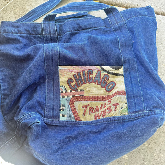 Handmade Fully Lined Denim Bag