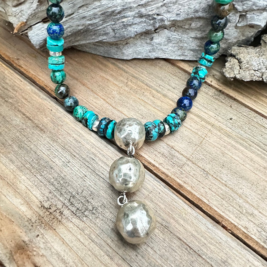 Azurite Turquoise Necklace (18”-20”)