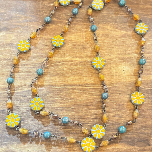 30” Boho Sun Necklace