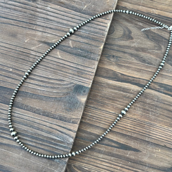 N0731. Navajo Pearls Necklace (22”-24”)