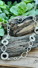 Load image into Gallery viewer, N0659 Circle Link Sterling Silver Necklace (28”)
