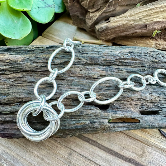 B0323 Sterling Silver Toggle Bracelet