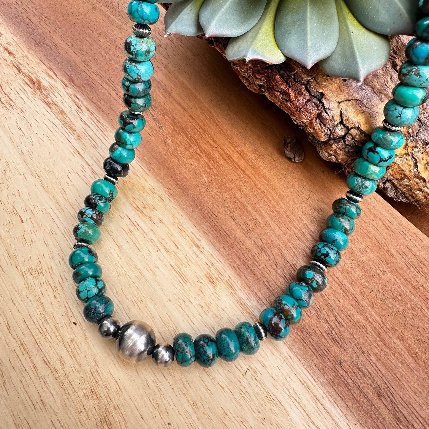 Navajo Pearl Turquoise Necklace 18”-20”