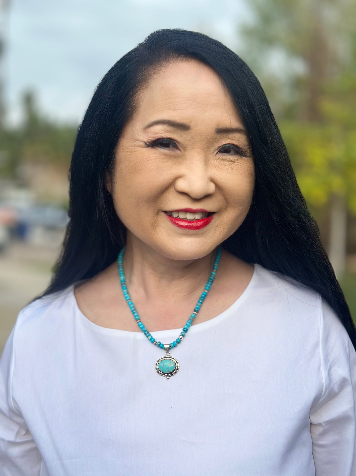 Turquoise Navajo Pearls Necklace (18”-20”)