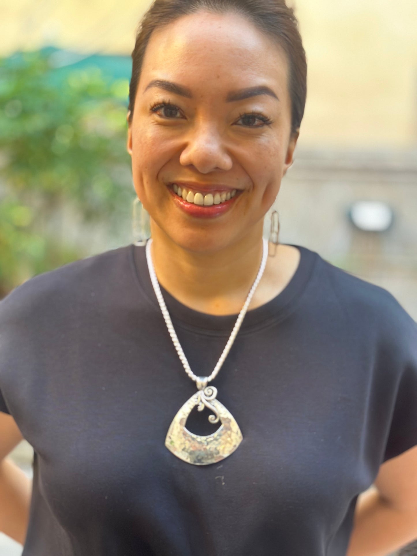 Taxco Statement Pendant 3.2” Necklace (18”)