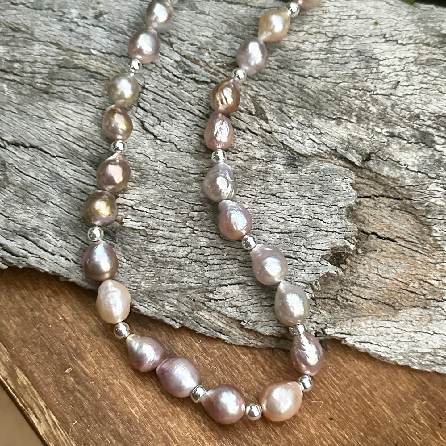 N0905 Pearl Statement Necklace 18”-20”