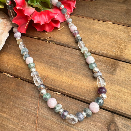 Florite Sterling Sterling Necklace (18”-20”)