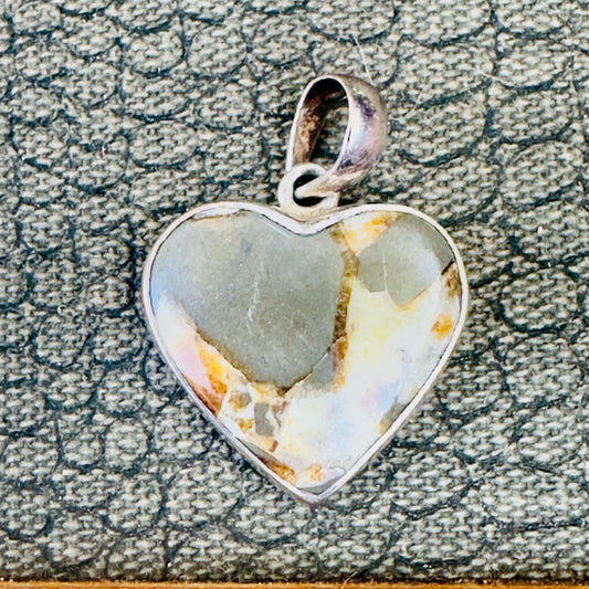 Sale - 1.4" Separtarian Sterling Silver Pendant Necklace (18") (Copy)