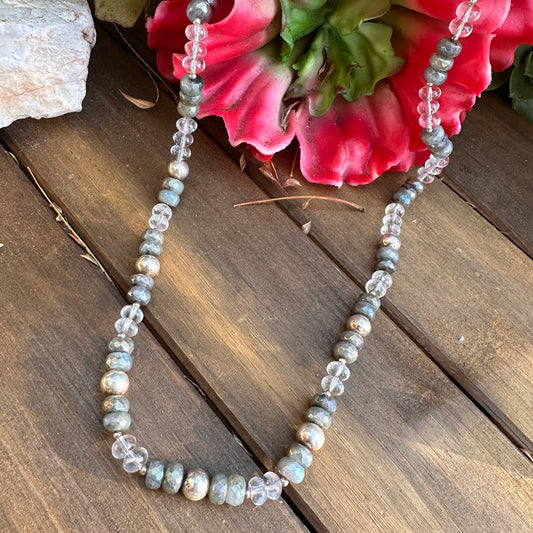 18”-20” Labradorite Quartz Necklace