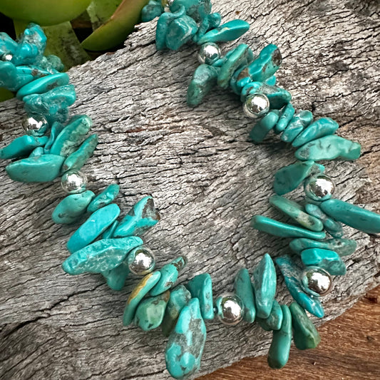 N0920  Statement Turquoise Necklace (18”-20”)
