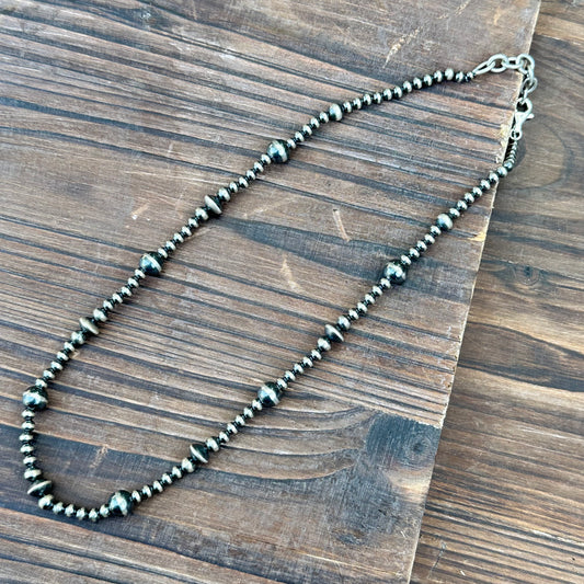 N0730. Navajo Pearls Necklace (18”-20”)