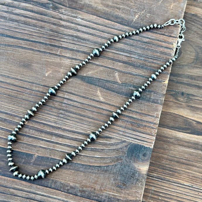 N0730. Navajo Pearls Necklace (18”-20”)