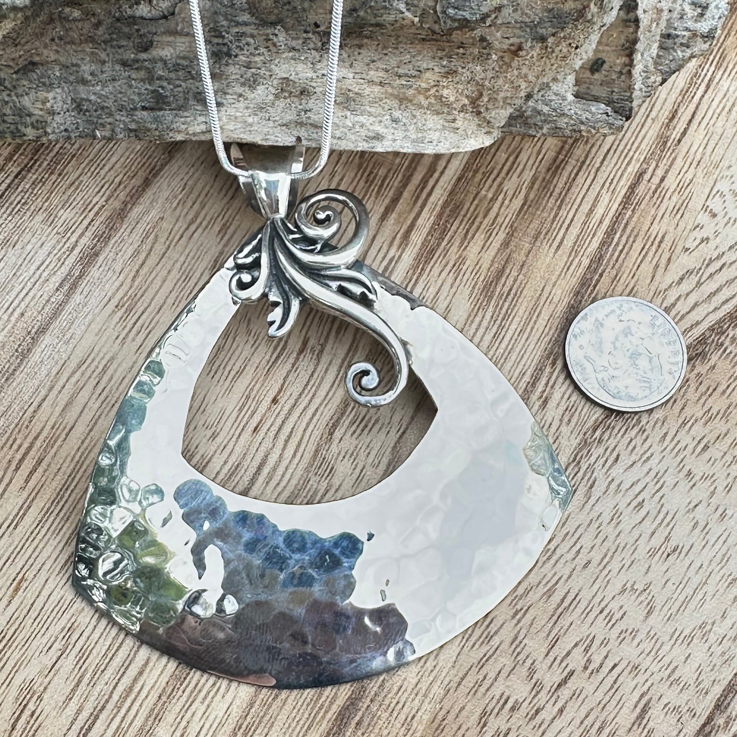 Taxco Statement Pendant 3.2” Necklace (18”)