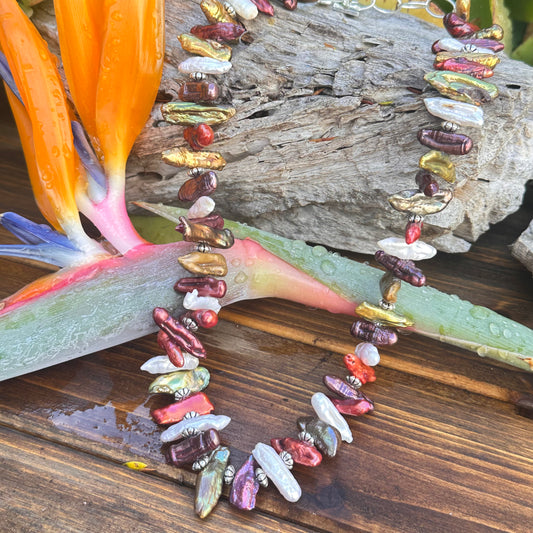 Summer Pearl Necklace (18”-20”)