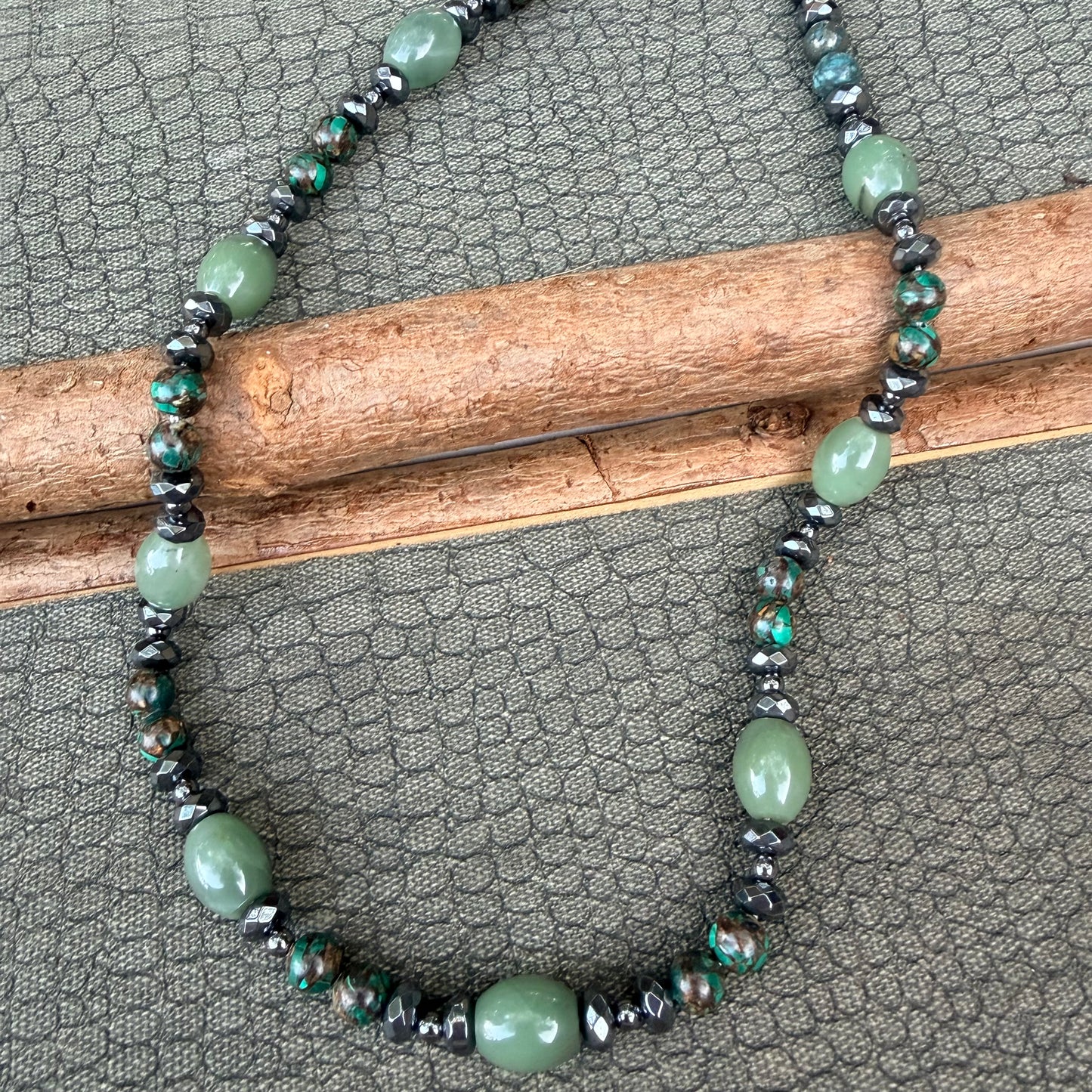 Sale - 18”-20” Turquoise Agate Necklace
