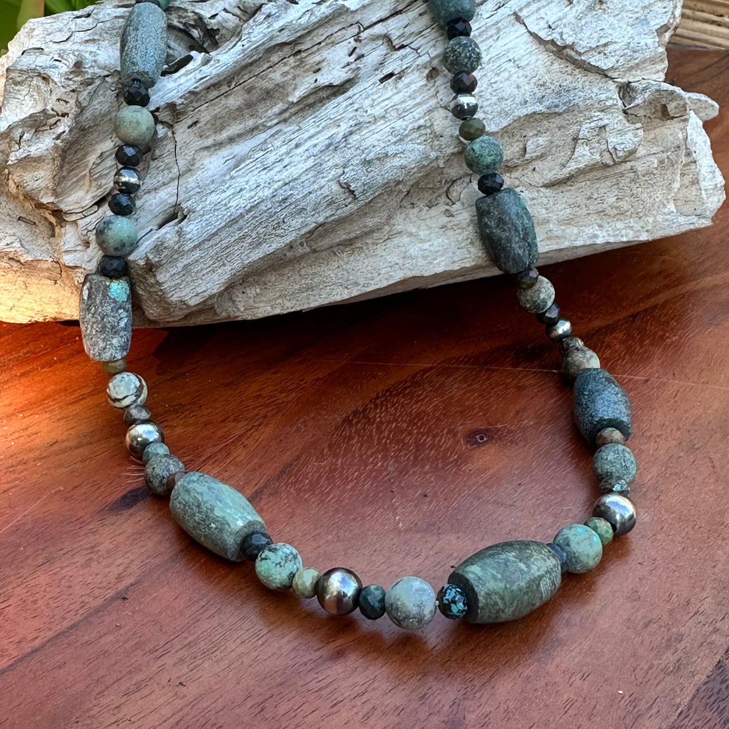 Navajo Pearl  Hematite Jasper Necklace