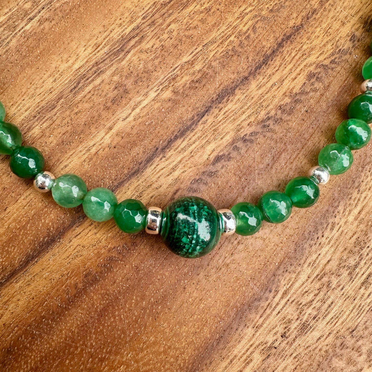 N0938 Malachite and Chrysoprase Necklaces (18"-20")