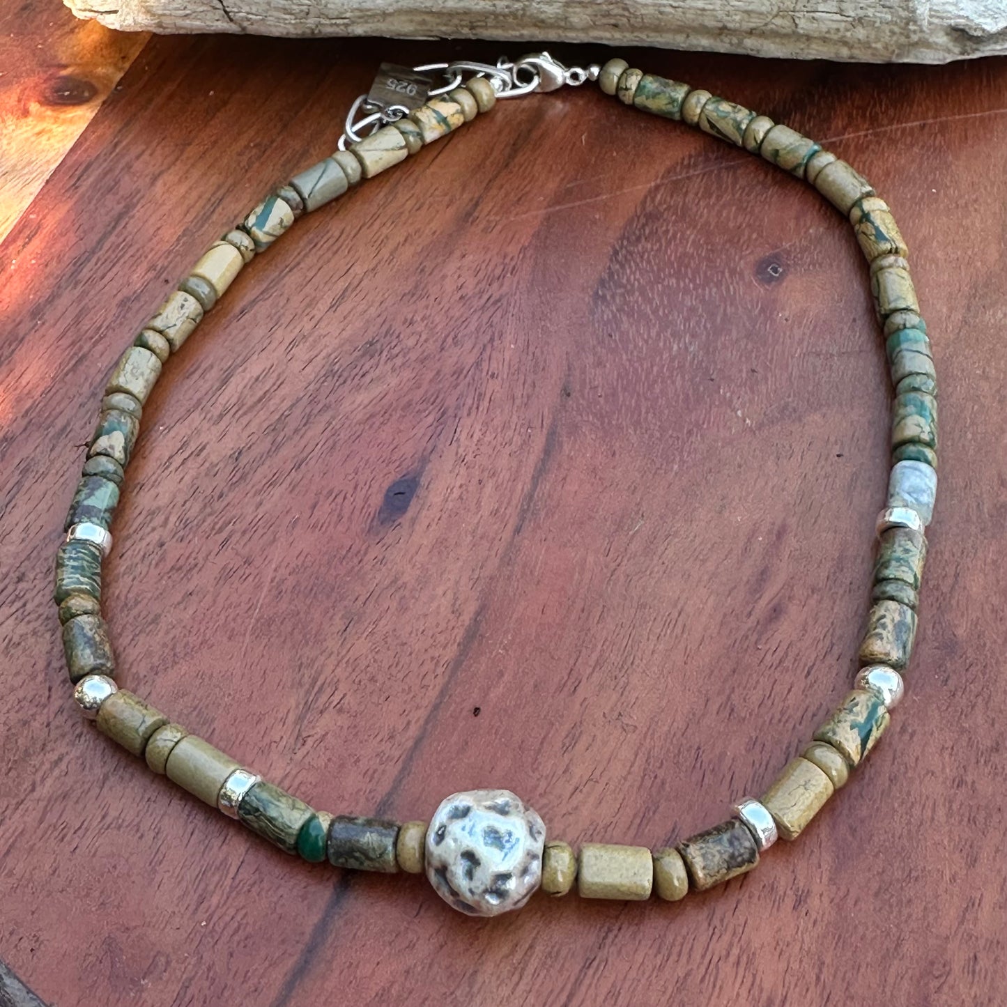 Jasper Sterling Necklace (18-20")