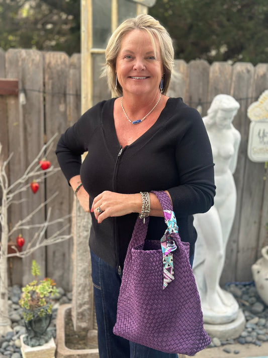 Summer Neoprene Woven Bag & Wallet Set