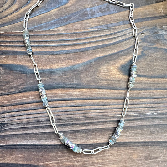 Labradorite Sparkle Necklace (18”-20”)