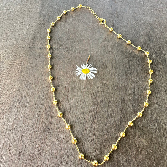 Vermeil Gold Necklace (16”-17”)