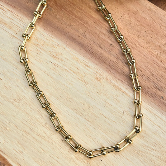 Gold Tiffany Necklace (18”)