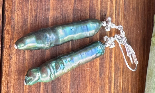 Linear Pearl Earrings