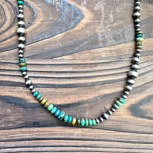 Arizona Turquoise Navajo Pearl Necklace (18"-20")