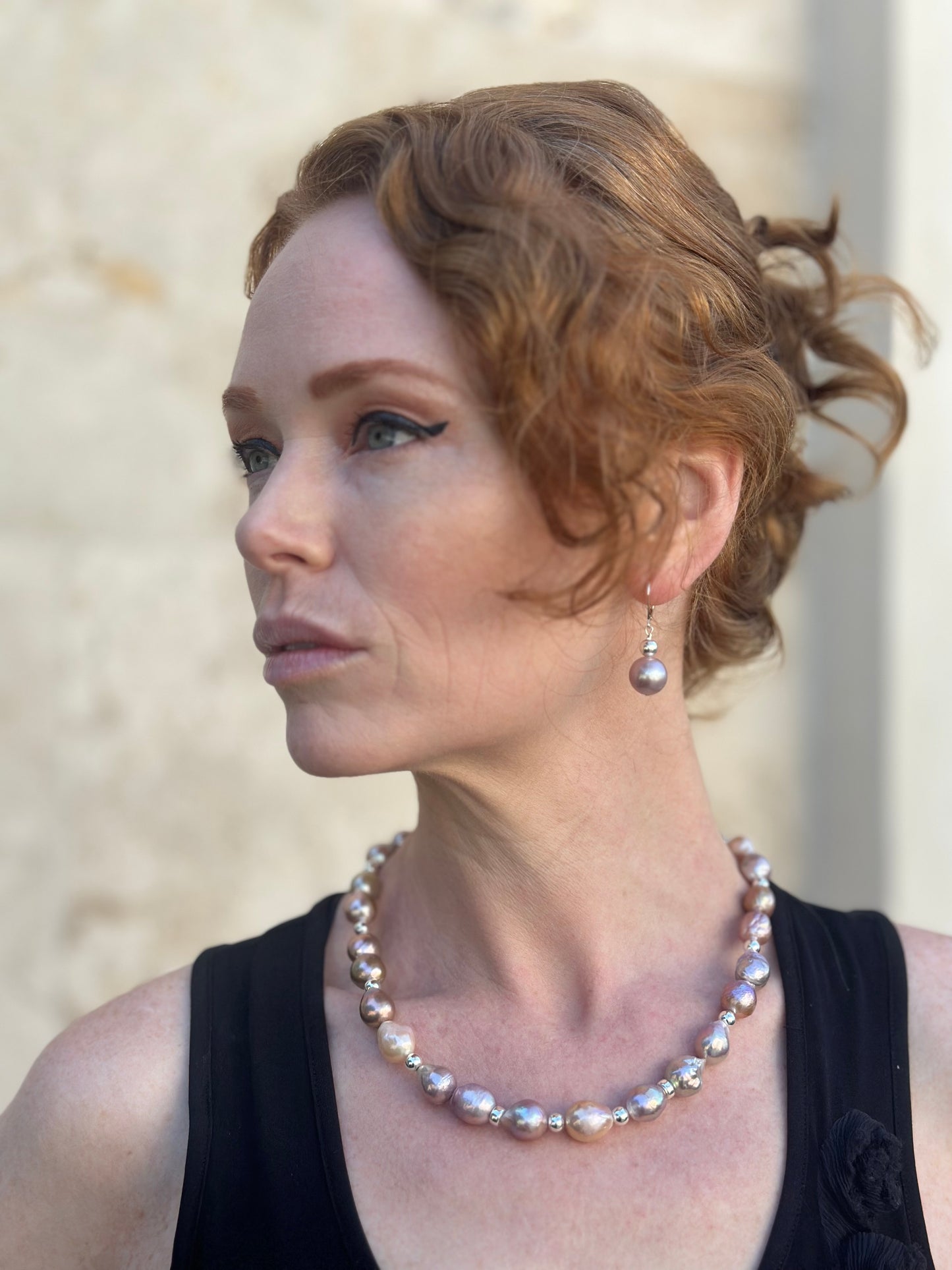 N0905 Pearl Statement Necklace 18”-20”