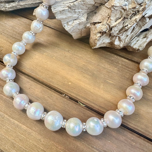 N0842  Statement Pearl Necklace (20”-22”)