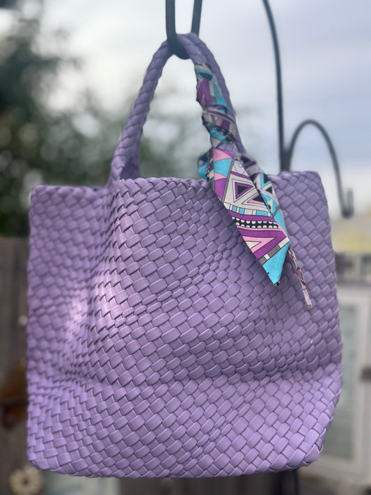 Summer Neoprene Woven Bag & Wallet Set