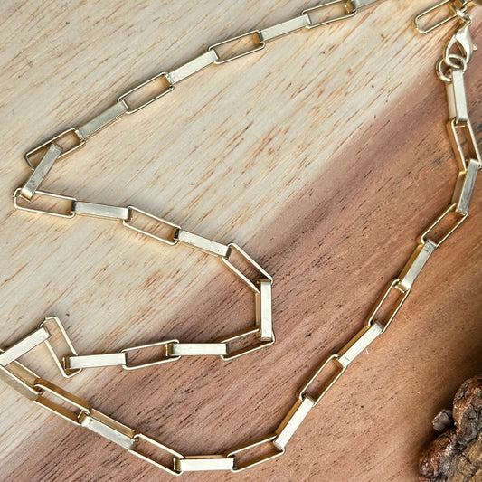 Matte Gold Necklace 19"