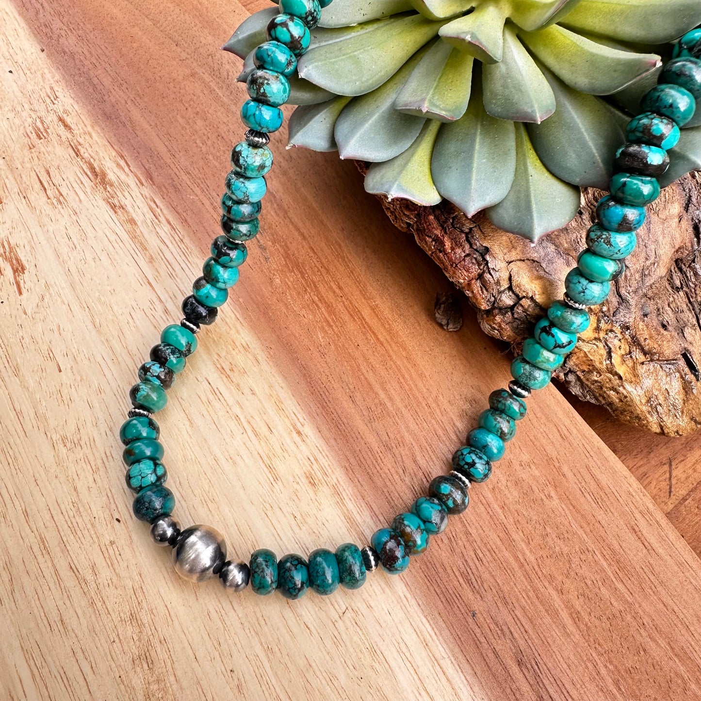 Navajo Pearl Turquoise Necklace 18”-20”