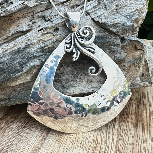 Taxco Statement Pendant 3.2” Necklace (18”)