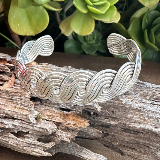 Sterling Silver Weave Cuff