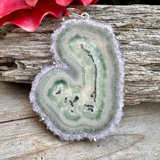 N0784  3” Amethyst Necklace (18")