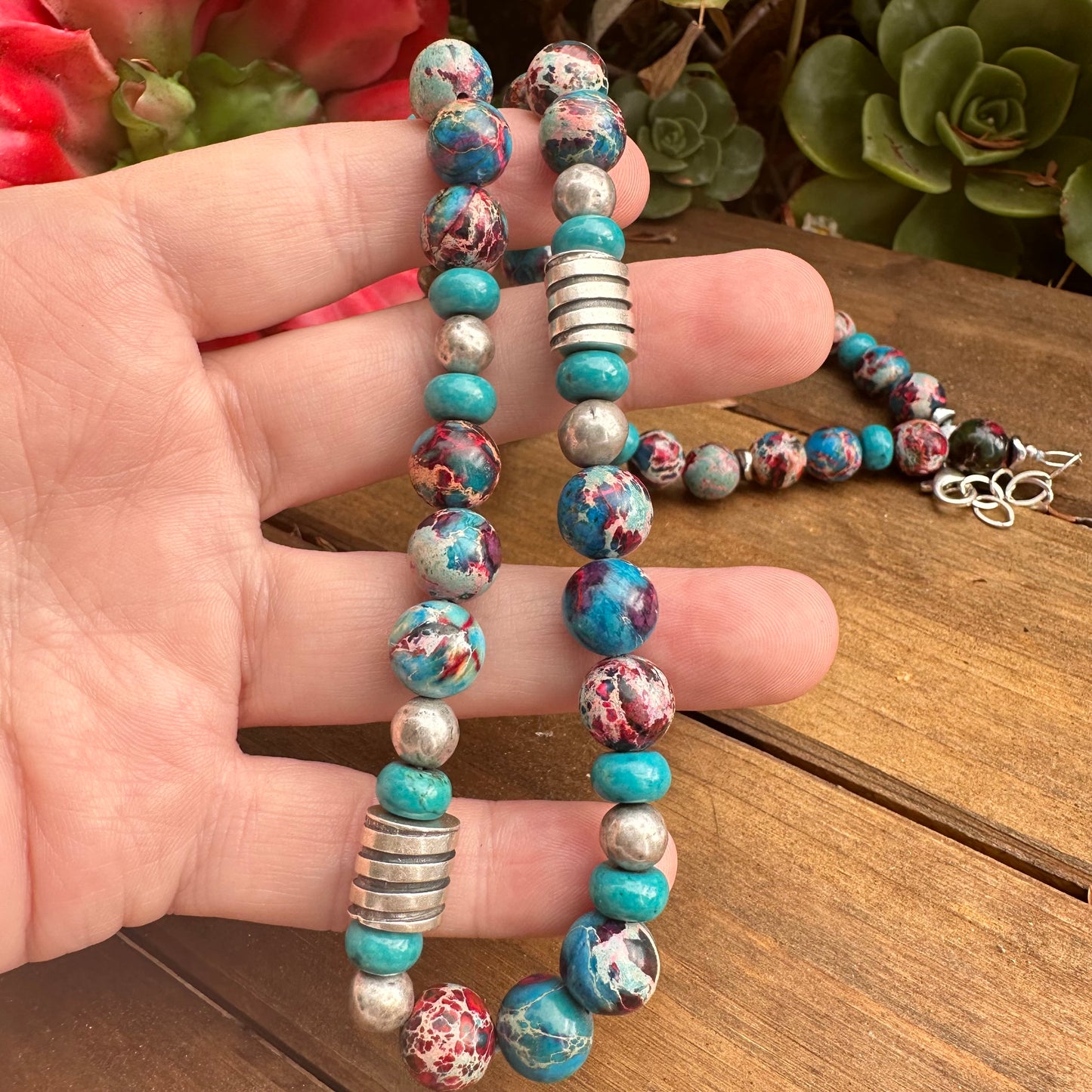 Jasper Sterling Sterling Necklace (22”-24”)