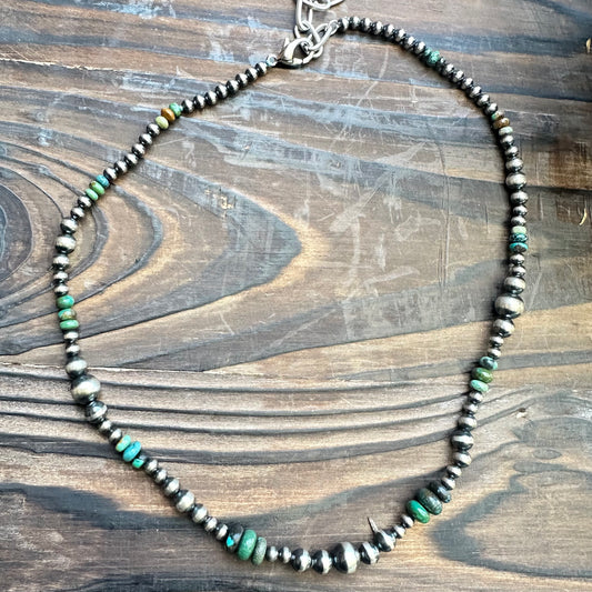 Arizona Turquoise Navajo Pearl Necklace (18"-20")