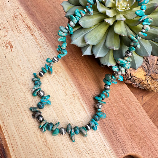 Navajo Pearl Turquoise Necklace 18”-20”