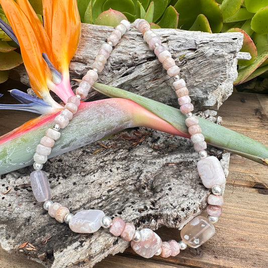 Opal Cultured Pearl Necklace (18”-20”)