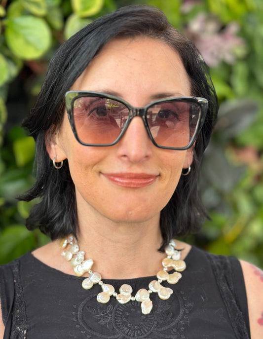 Pearl Statement Necklace (18”-20”)