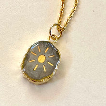 Load image into Gallery viewer, Sun Moonstone Gold Necklace - Holiday
