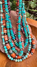 Load image into Gallery viewer, N0615 Turquoise Navajo Pearls Necklace (18”-20”)
