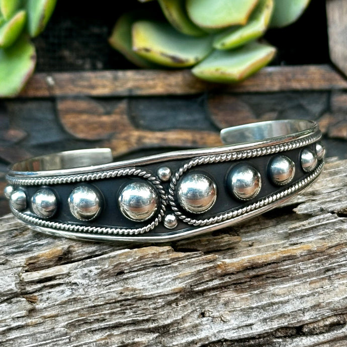 B0345  Oxidized  Sterling Cuff