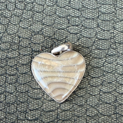 Sale -  1.5"  Picture Jasper  Sterling Silver Pendant Necklace (18")
